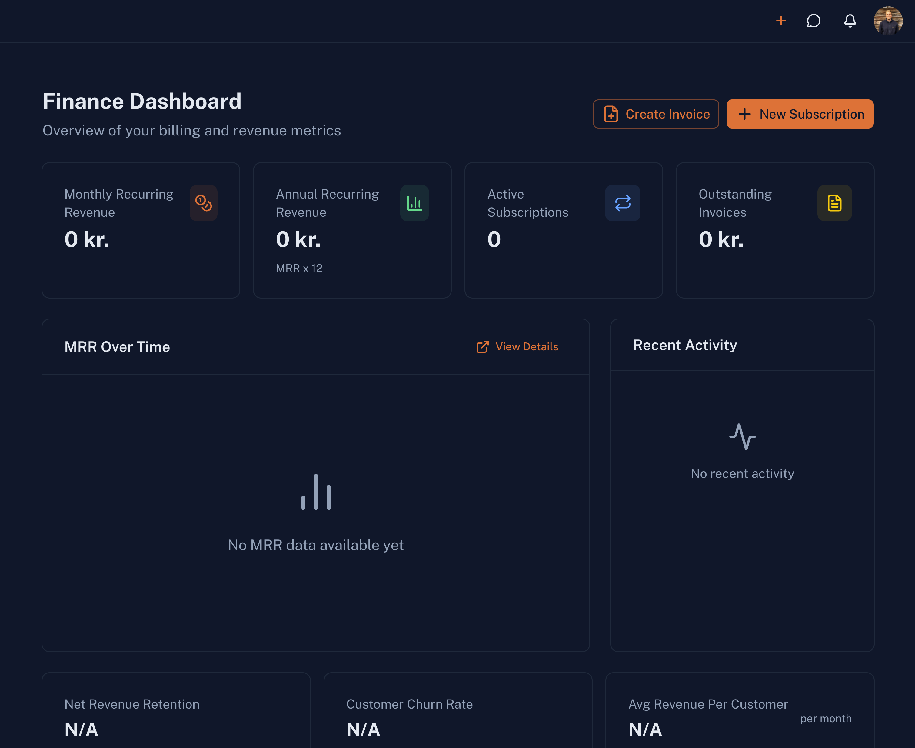 Finance Dashboard preview